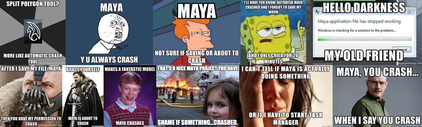 Many memes on Maya