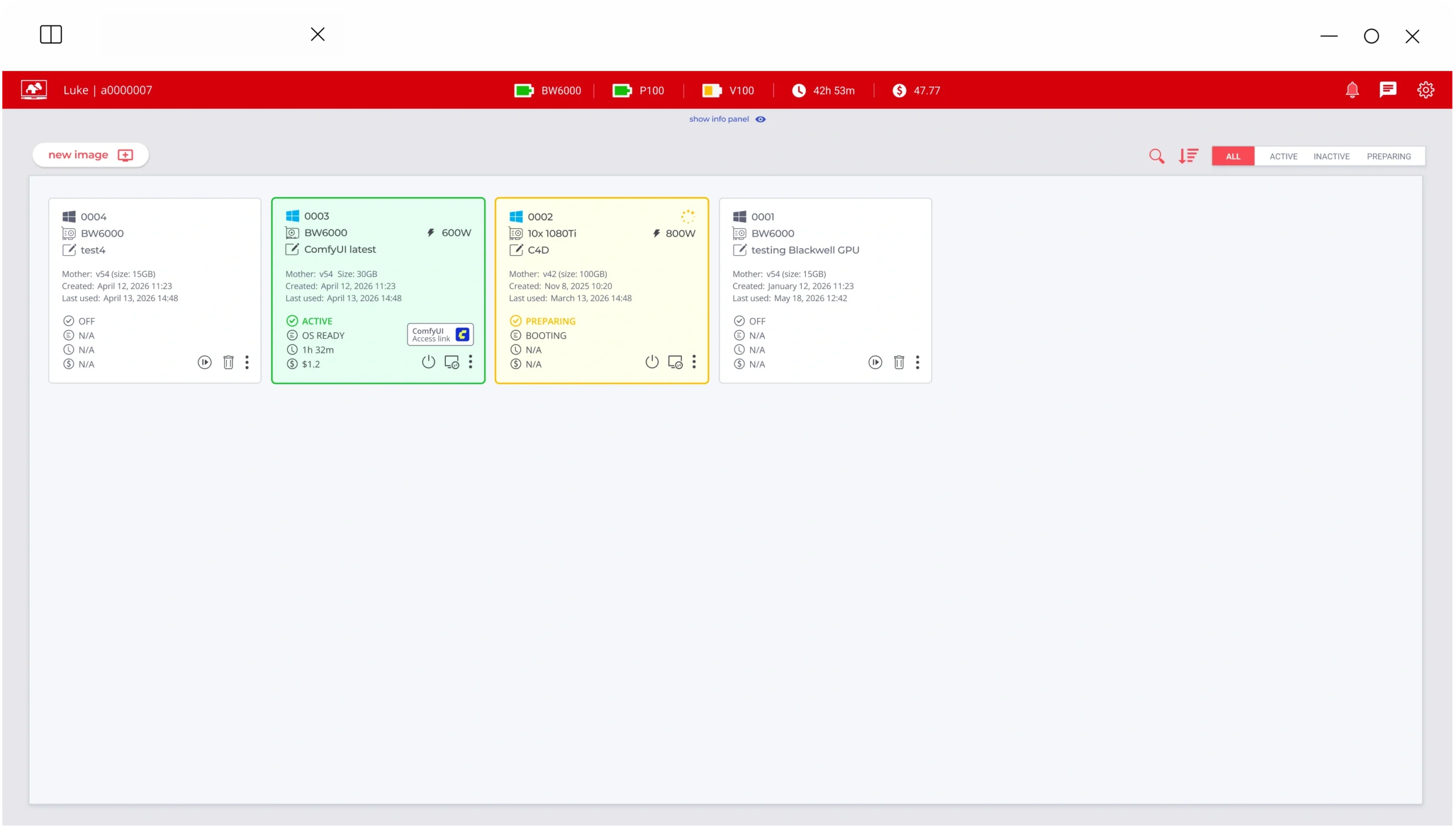 Xesktop dashboard preview